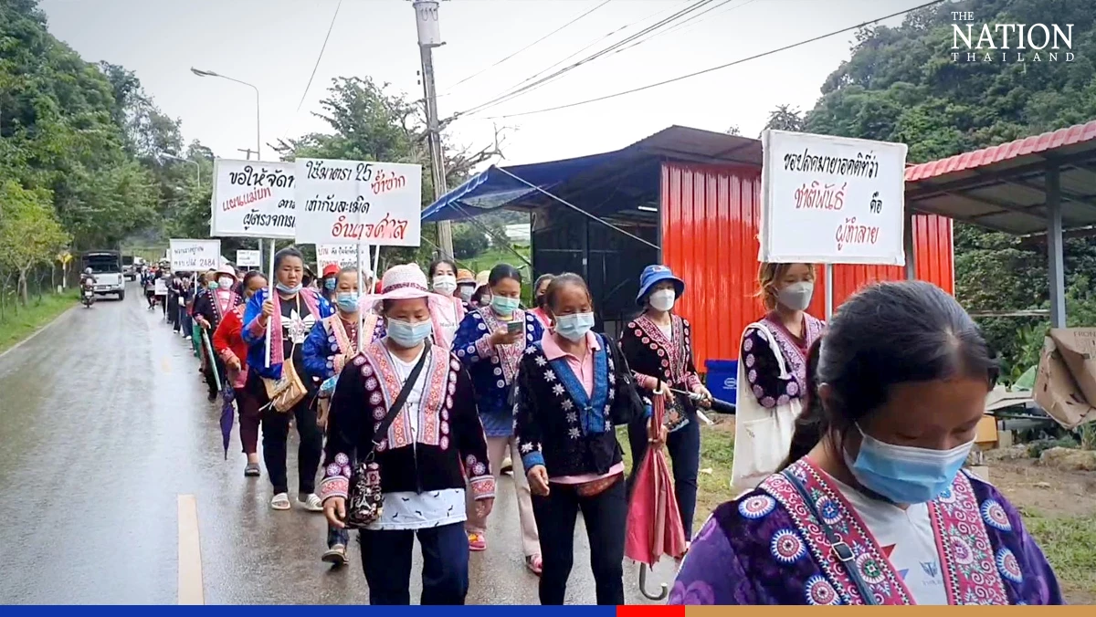 Mon Jam locals head to Palace to protest Chiang Mai resort demolition