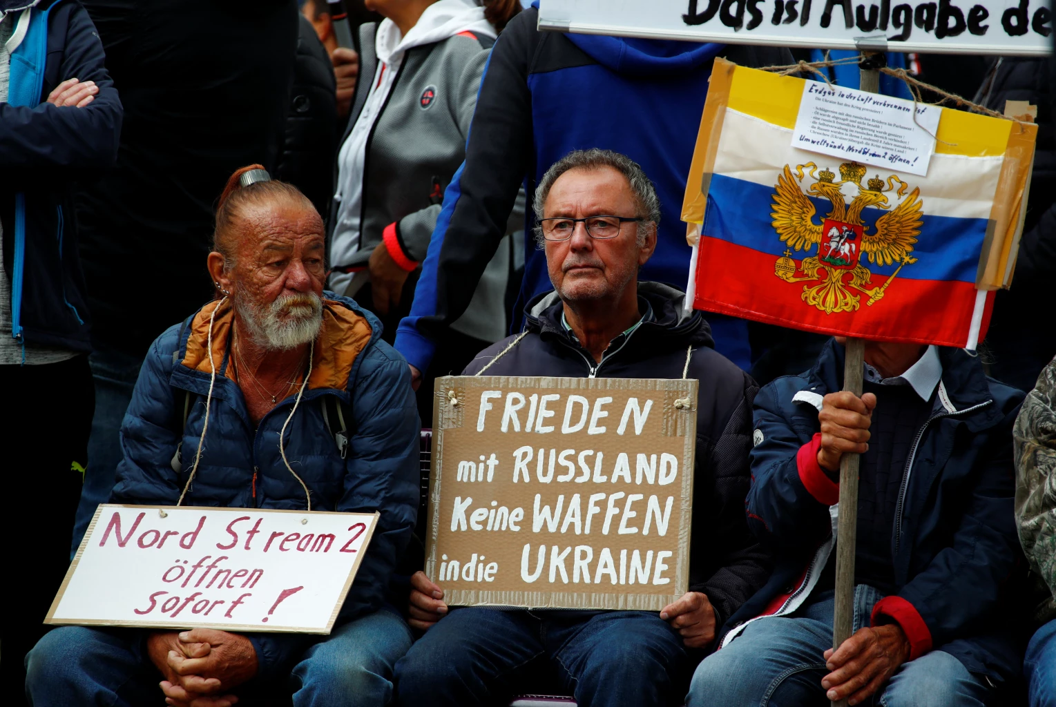 German protesters call for opening of Nord Stream 2 gas pipeline