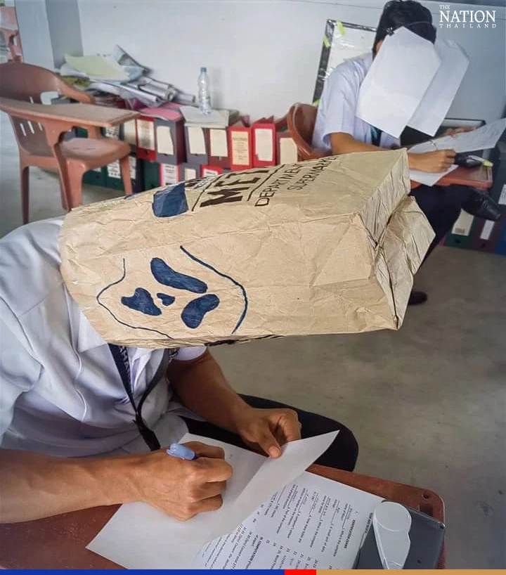 Filipino ‘anti-cheating’ helmets go viral as students take inspiration from Thailand