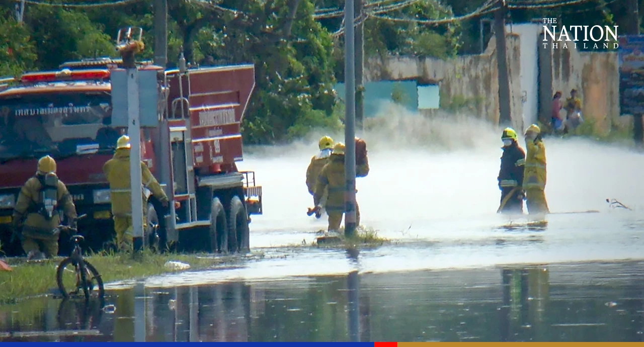 People evacuated following gas leak at vehicle LPG station in Surin