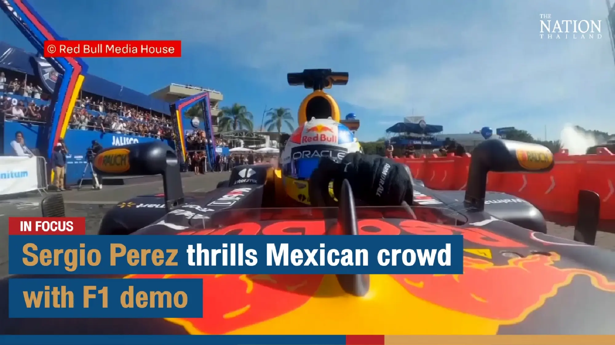 Sergio Perez thrills Mexican crowd with F1 demo | The Nation