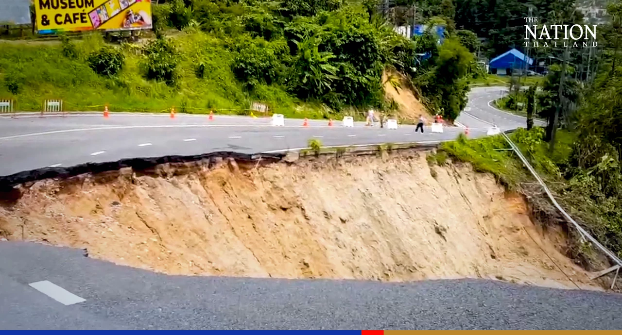 Phuket’s Patong-Kathu highway reopens to pedestrians after landslide