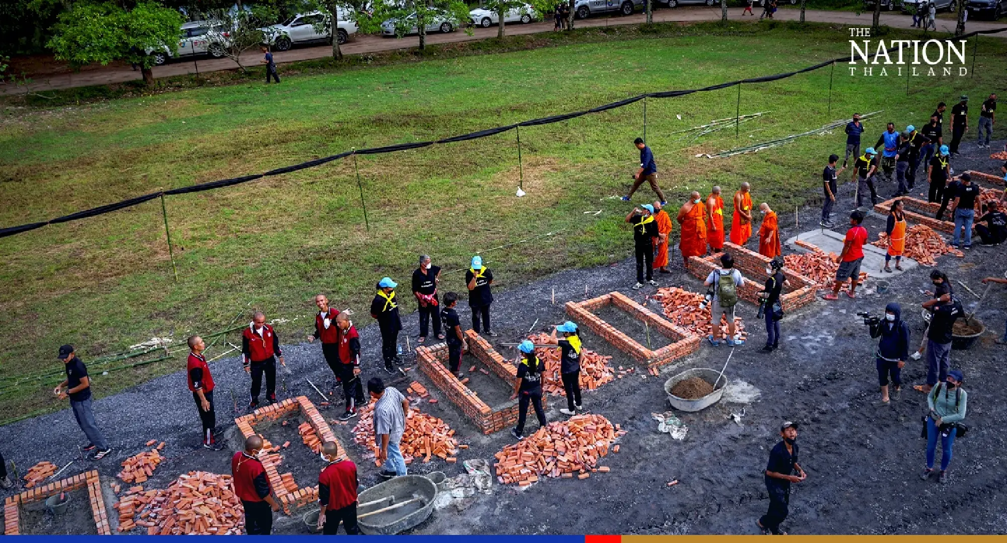 Temples build makeshift brick pyres for cremation of Nong Bua Lamphu massacre victims