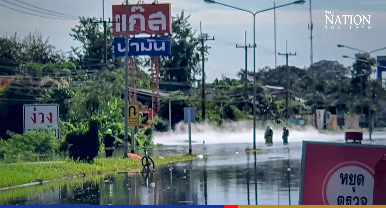 People evacuated following gas leak at vehicle LPG station in Surin