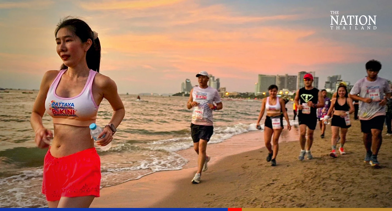Thailand’s sexiest race sees 3,000 runners streak down Pattaya beach