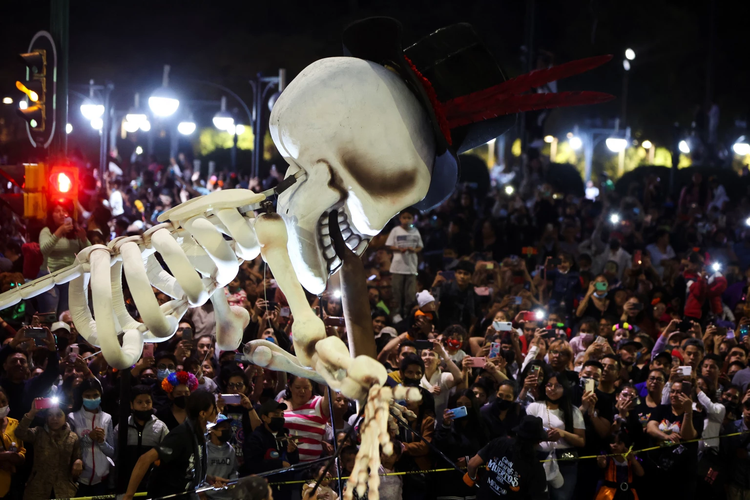 Mexicans party with ancestors in colourful Day of the Dead parade