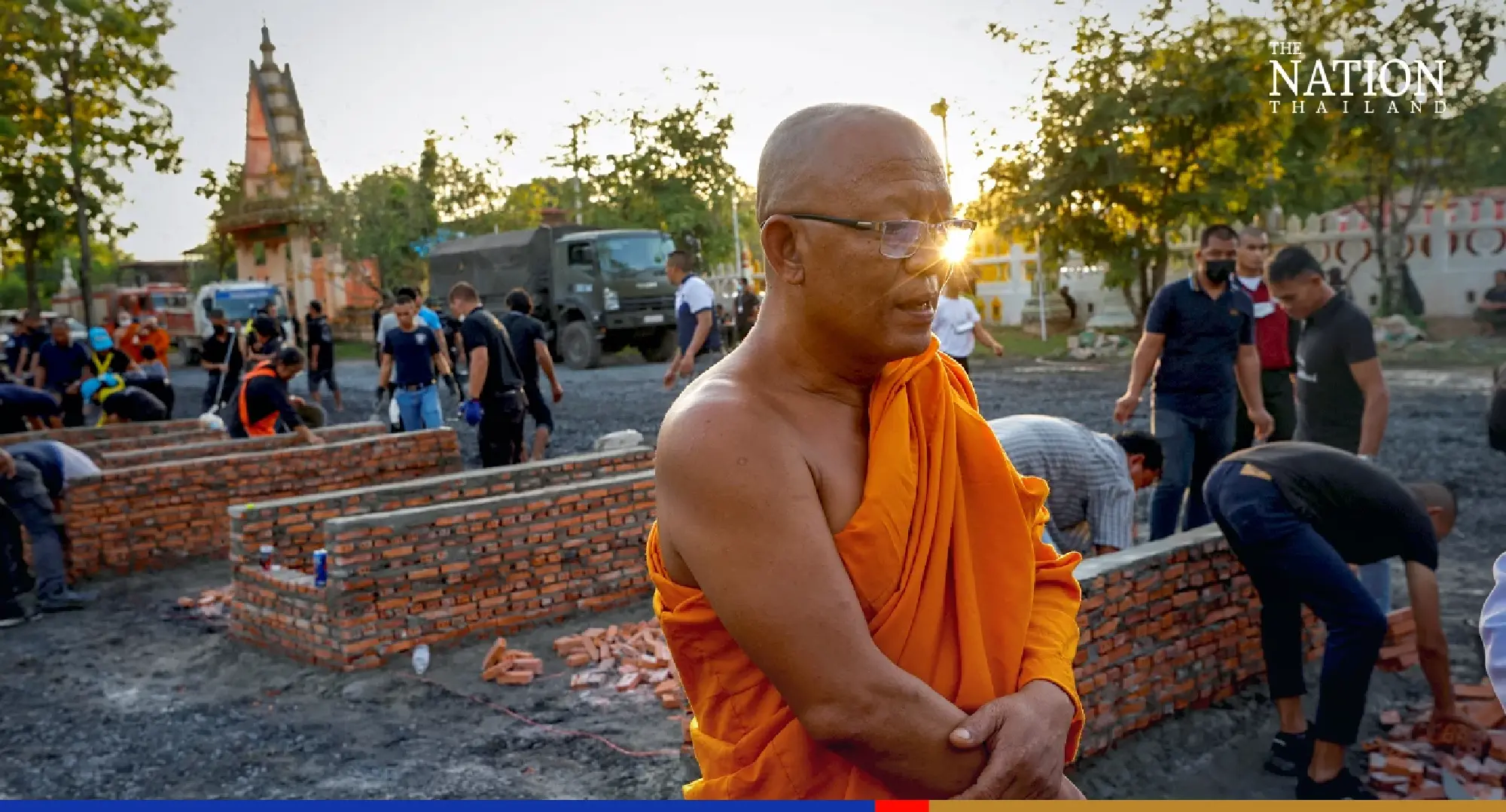 Temples build makeshift brick pyres for cremation of Nong Bua Lamphu massacre victims