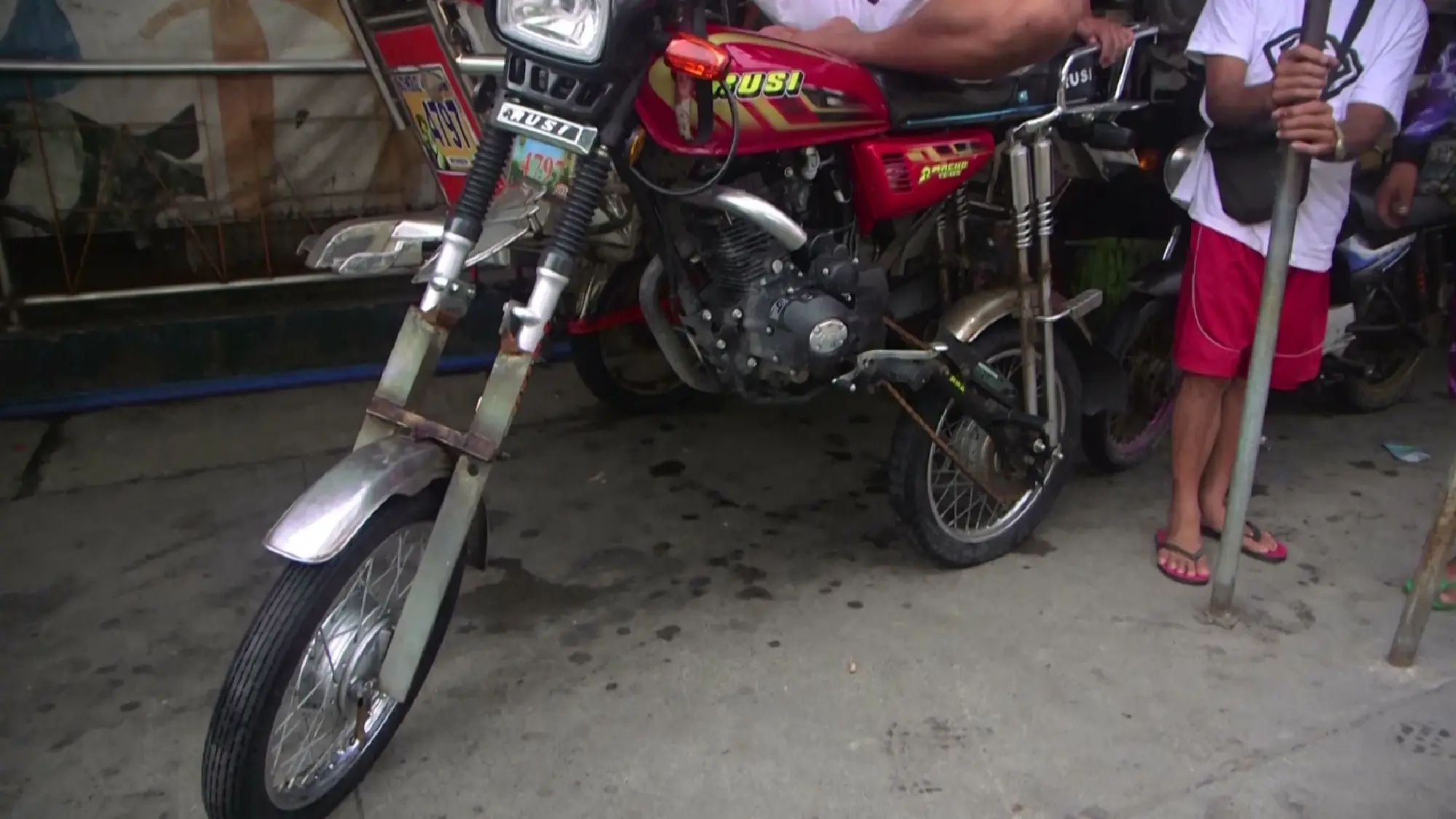 Philippine locals ride high and dry as taxis find ingenious flood solution