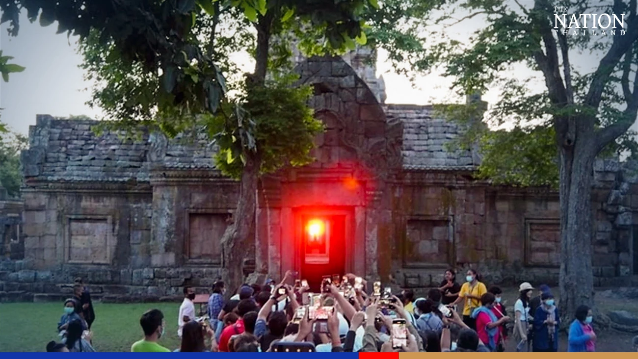 Setting sun to pierce 15 gateways at Buri Ram temple in rare event next week