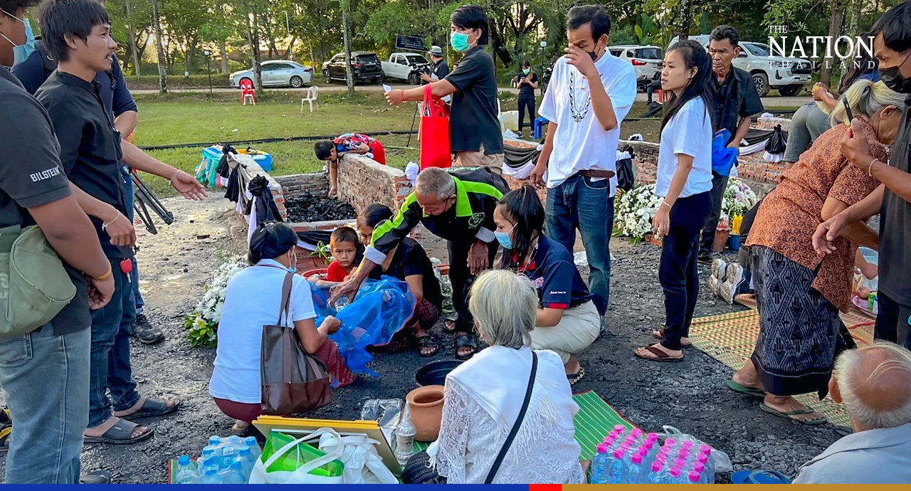 Heartbroken parents collect toddlers' ashes after cremation