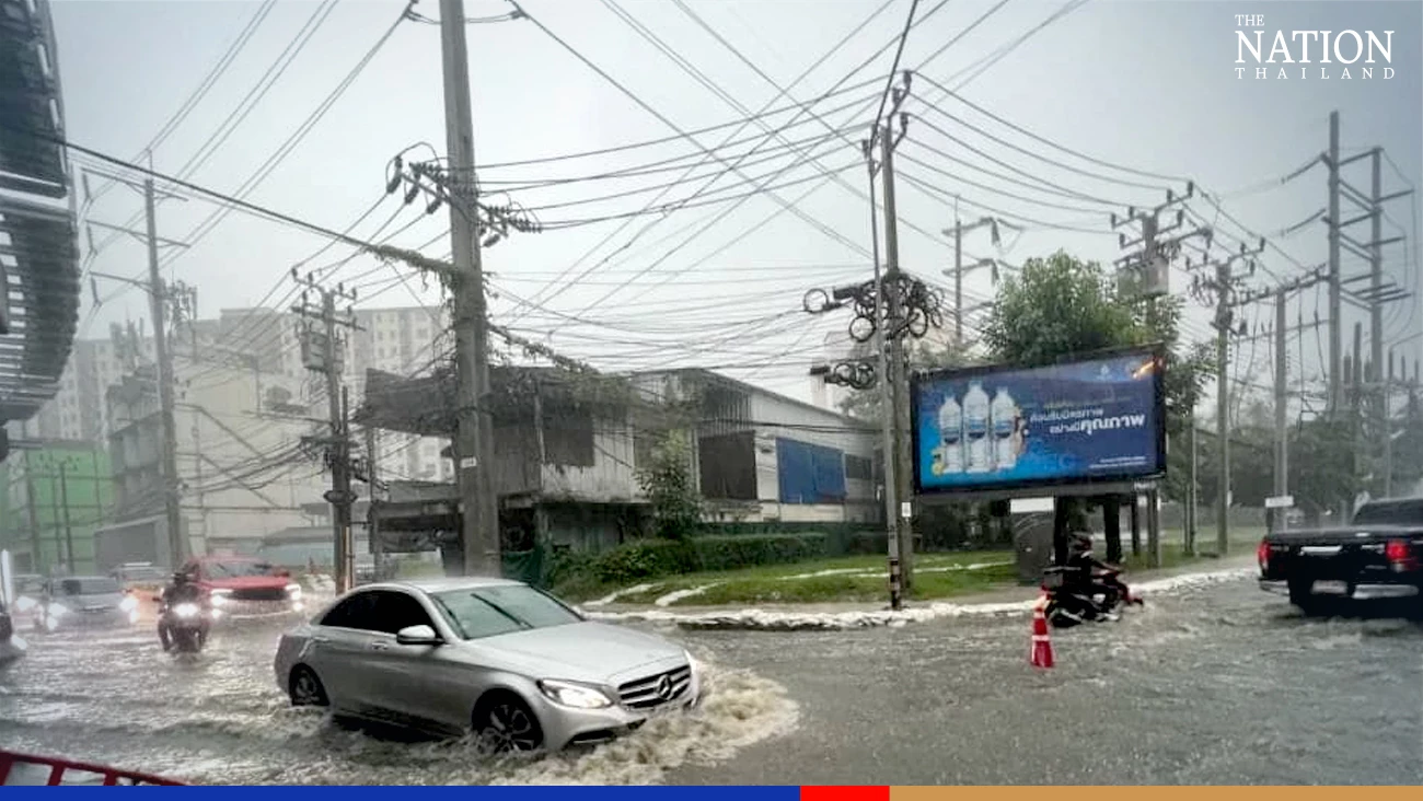 Bangkok roads flooded after Monday downpour, more heavy rain forecast for this week