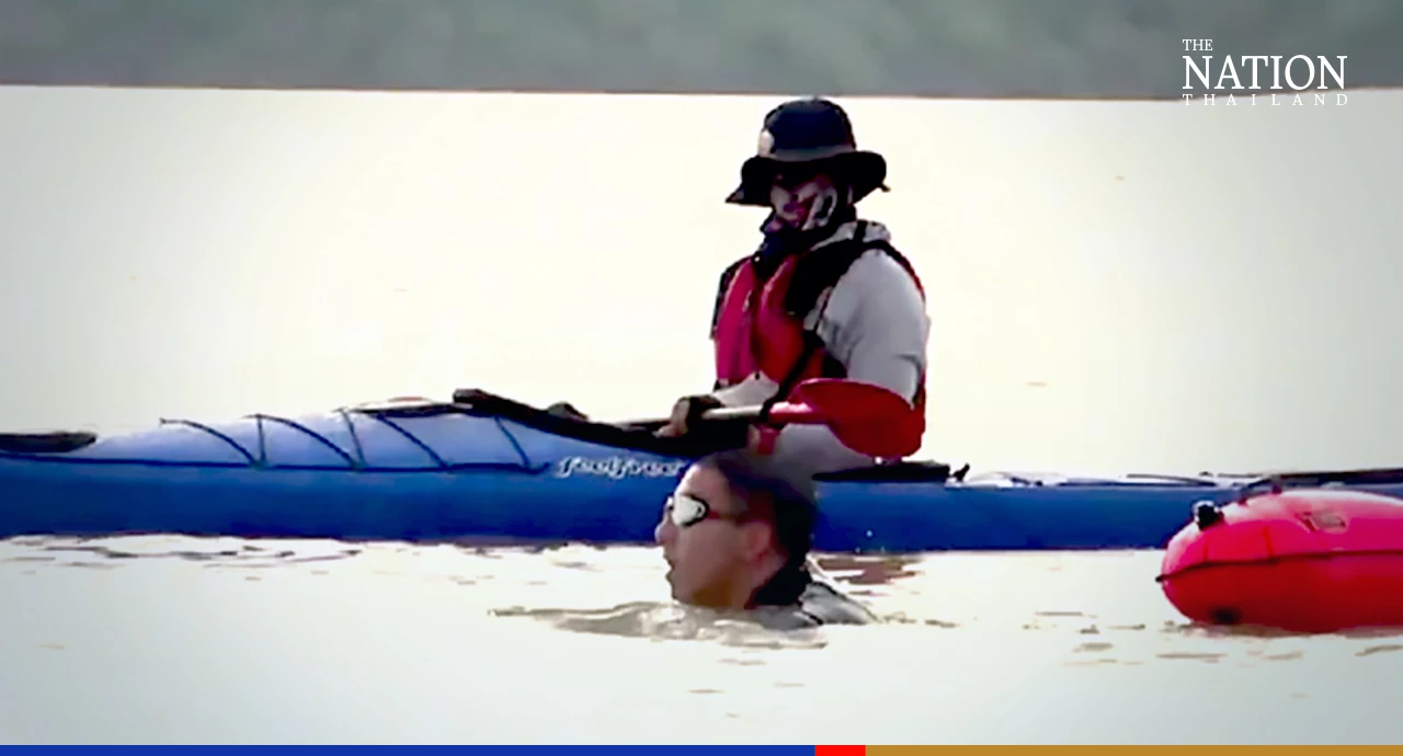 Tono completes charity swim as donations reach THB57m