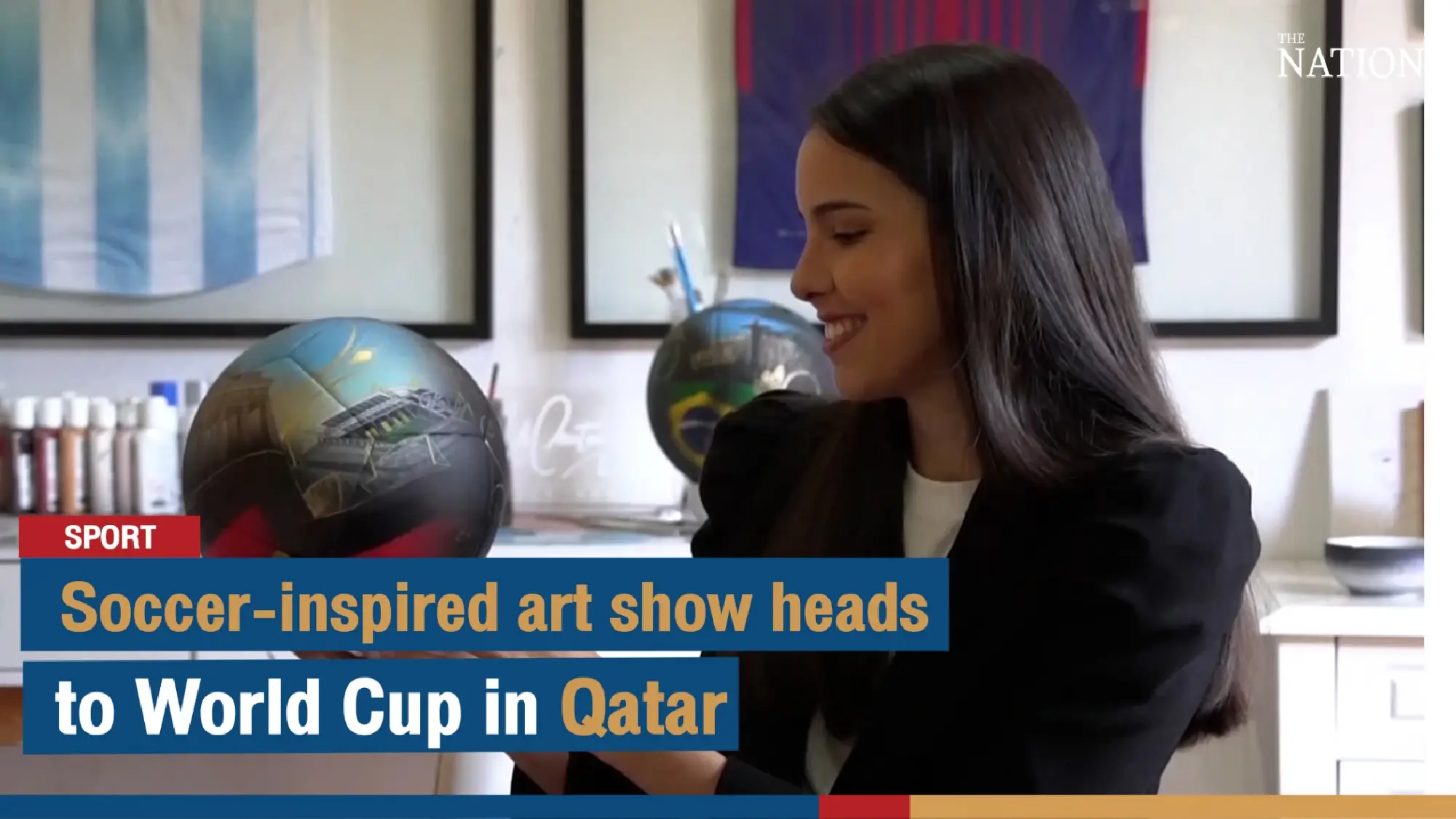 Soccer-inspired art show heads to World Cup in Qatar