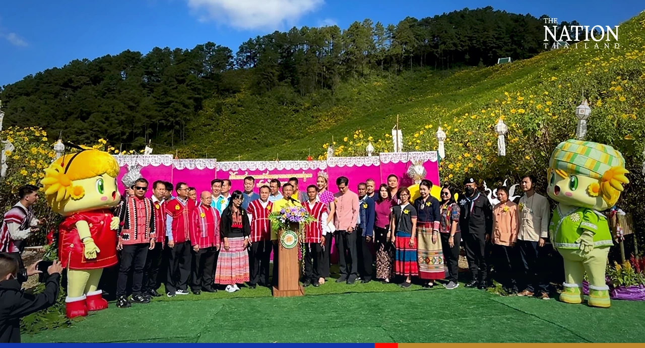 Beautiful yellow-orange sea of marigolds in Mae Hong Son beckons visitors