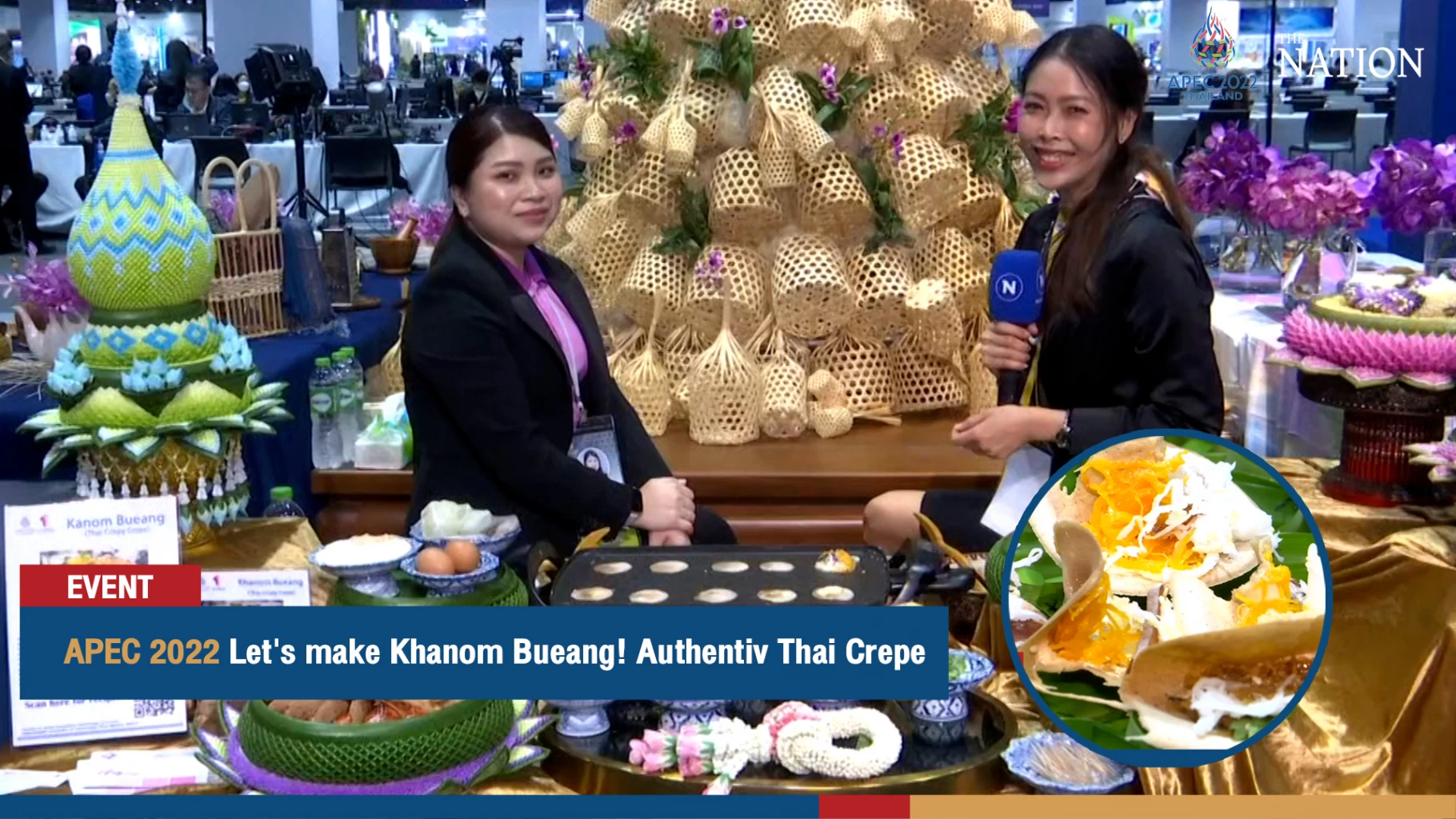 Khanom Bueang, the traditional Thai crepe