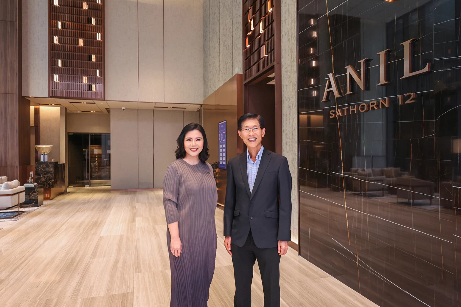 Thaddao Jirasawat Acting Managing Director of Grand Unity Development Co., Ltd and Kijja Patamasatayasonthi Managing Director of Chic Republic Public Company Limited