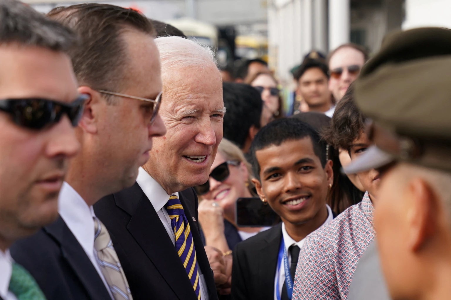 Biden arrives for Asean Summit in Cambodia