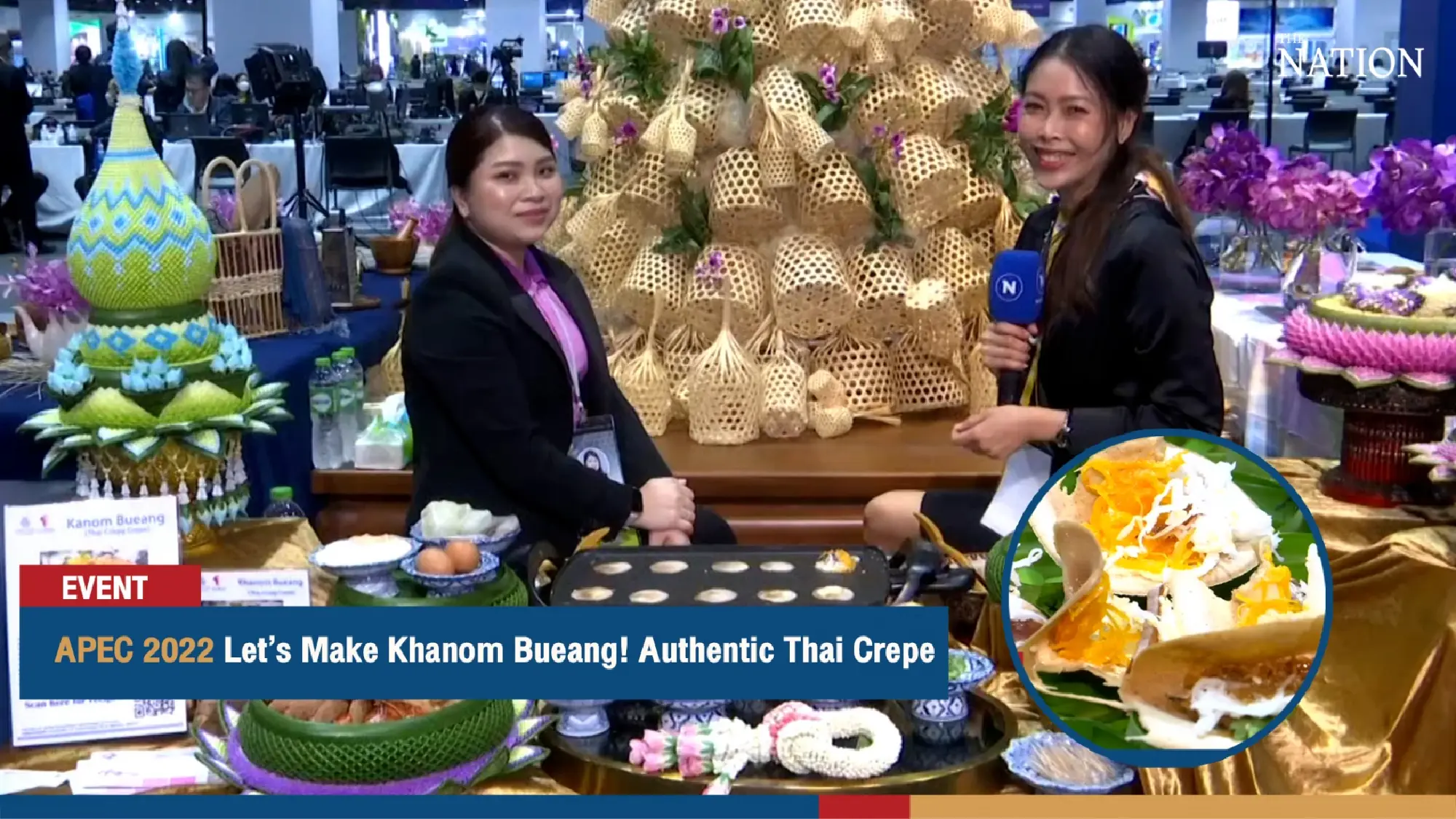 Khanom Bueang, Thailand’s soft power being presented on the international stage.