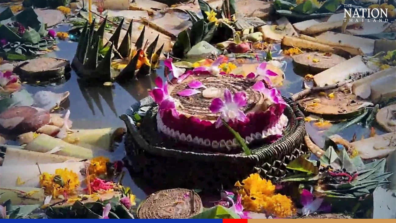 15 tonnes of krathong garbage retrieved from Chiang Mai river