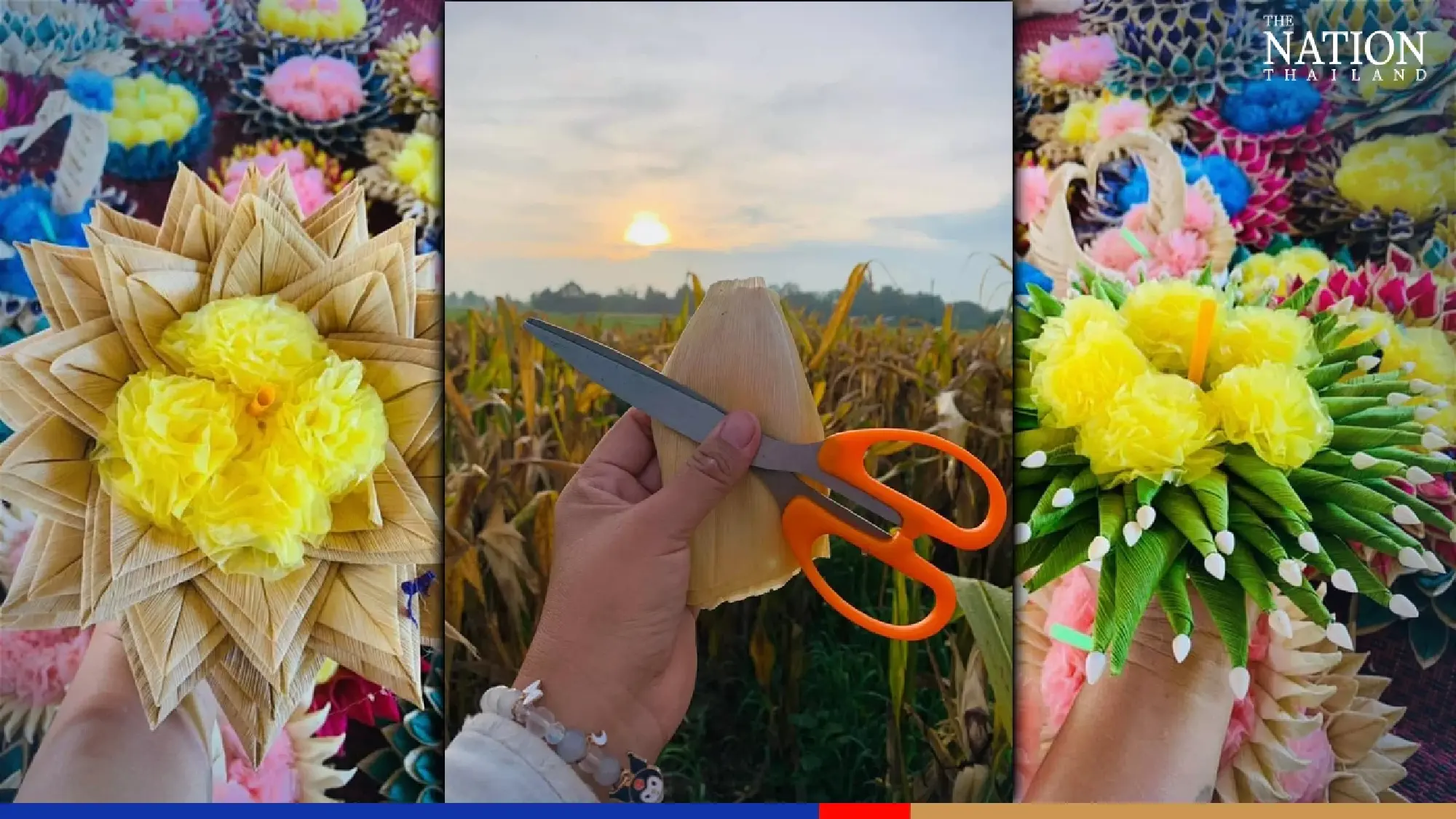 Waste not, want not: From corn husks to floating beauties in Korat