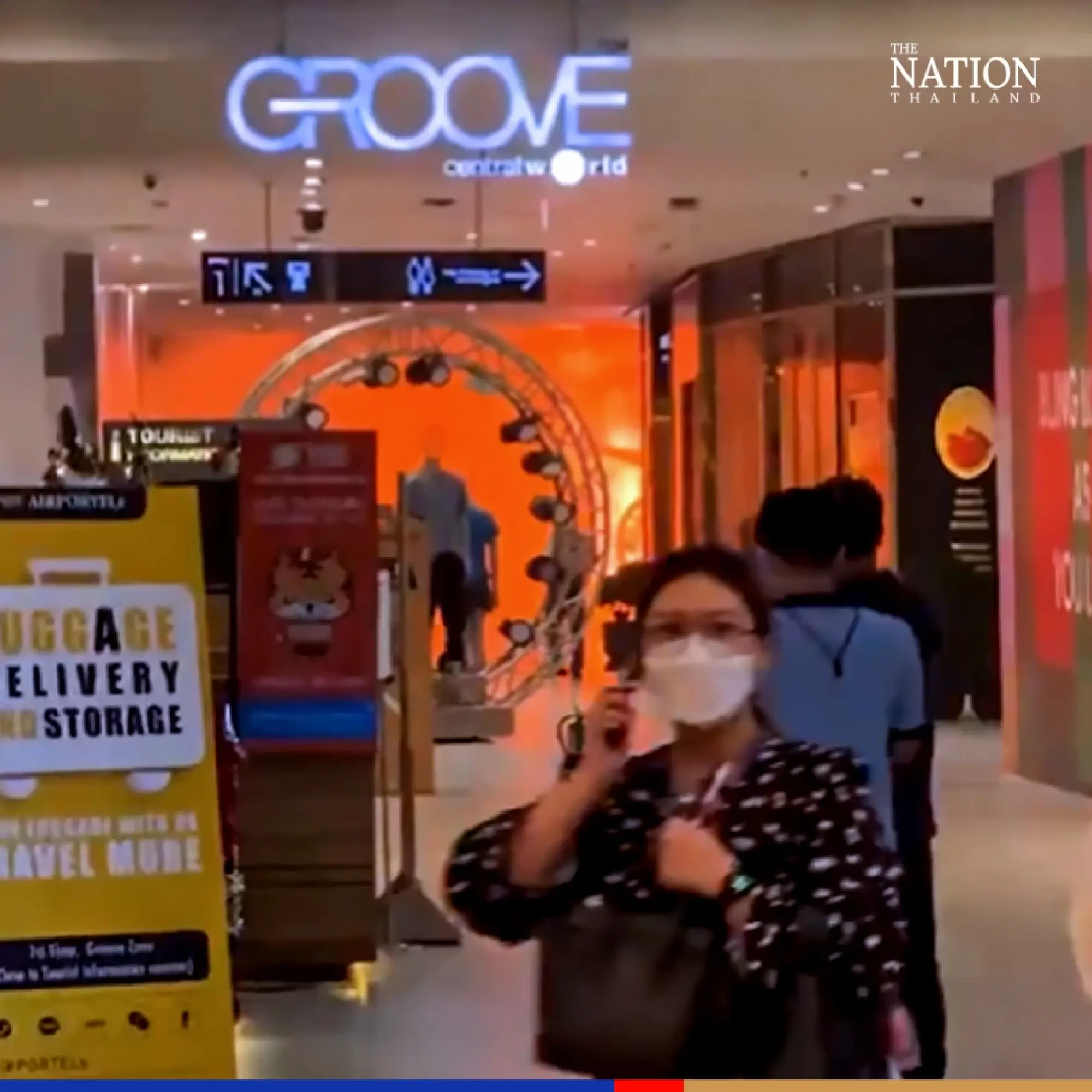 Shoppers flee in panic after brief fire at Central World