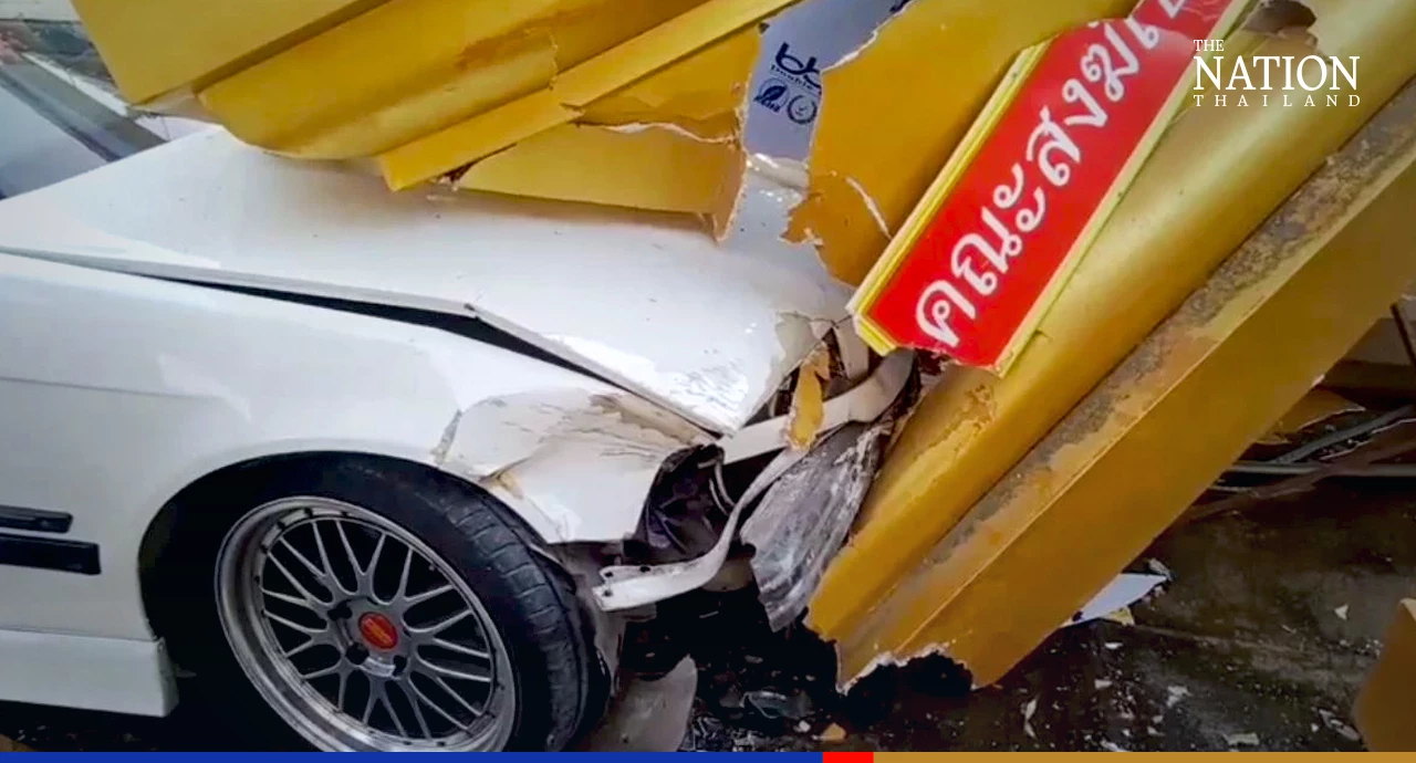 Driver crashes new BMW at temple while seeking abbot’s blessing