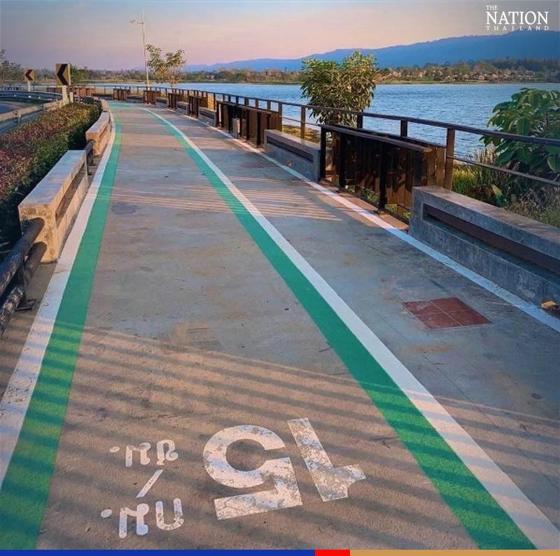 Free camping site available at scenic spot overlooking Korat reservoir