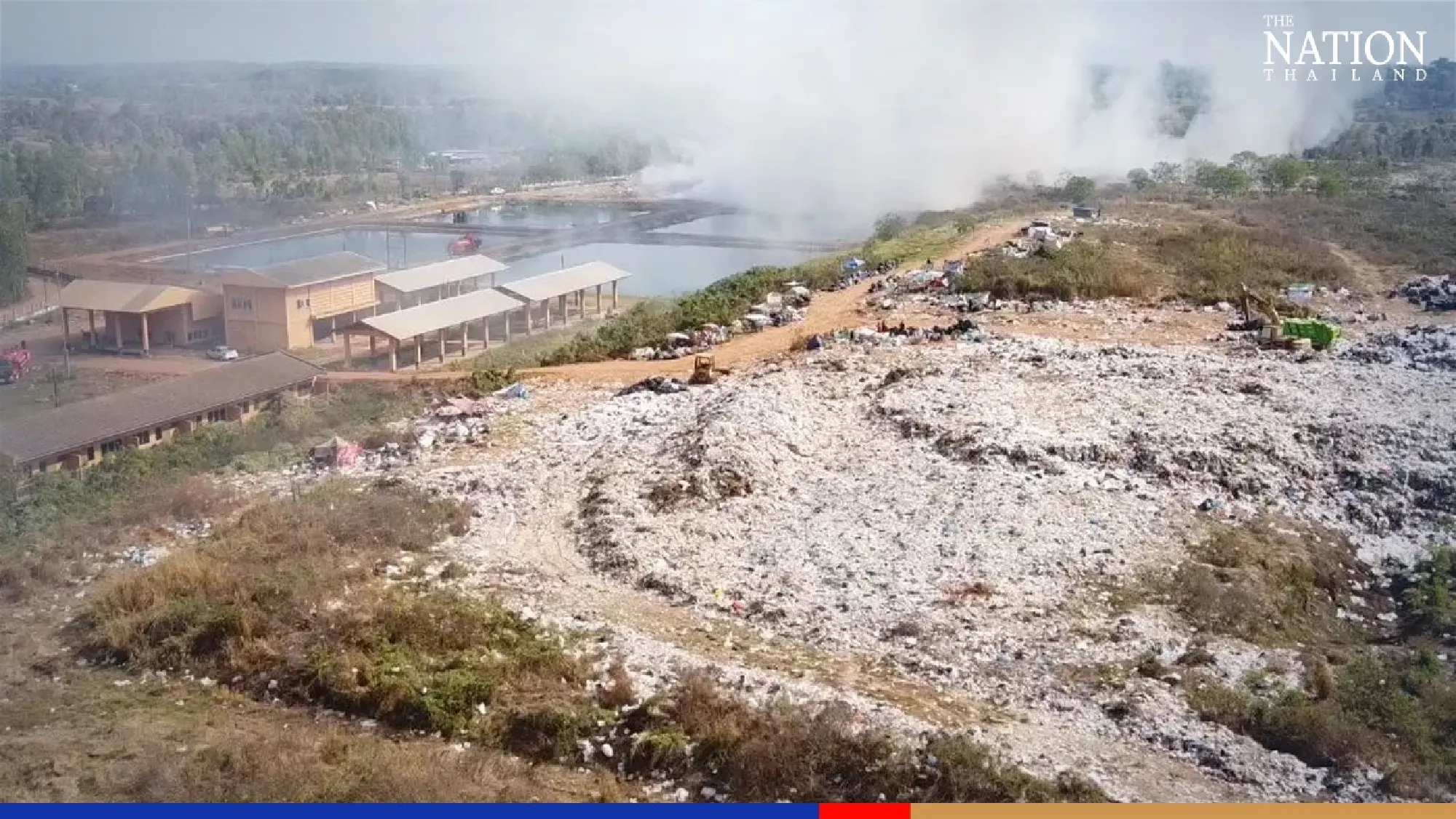 Locals suffer from toxic fumes as fire continues raging at Nakhon Phanom landfill site