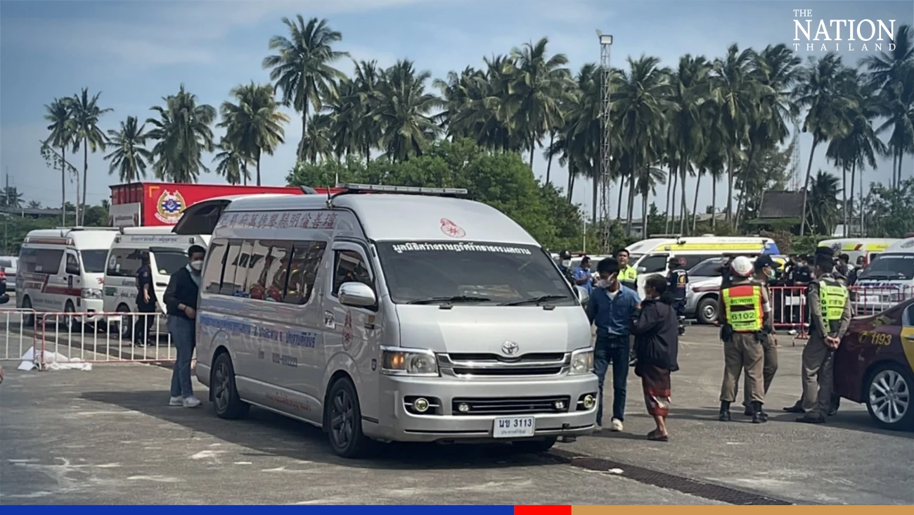 Religious rites held at Sattahip Naval Base for sailors who died at sea