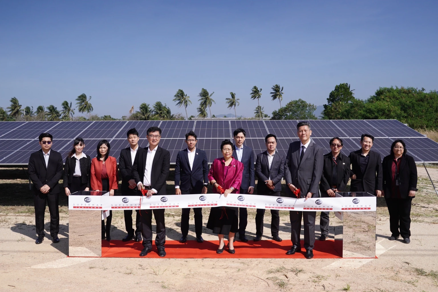 Solar panel farm grand opening