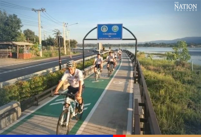 Free camping site available at scenic spot overlooking Korat reservoir