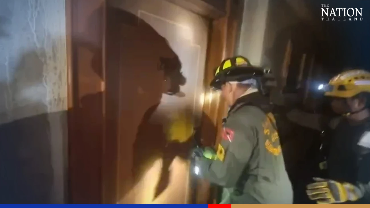Rescue workers search for victims on higher floors of hotel after deadly Poipet casino blaze