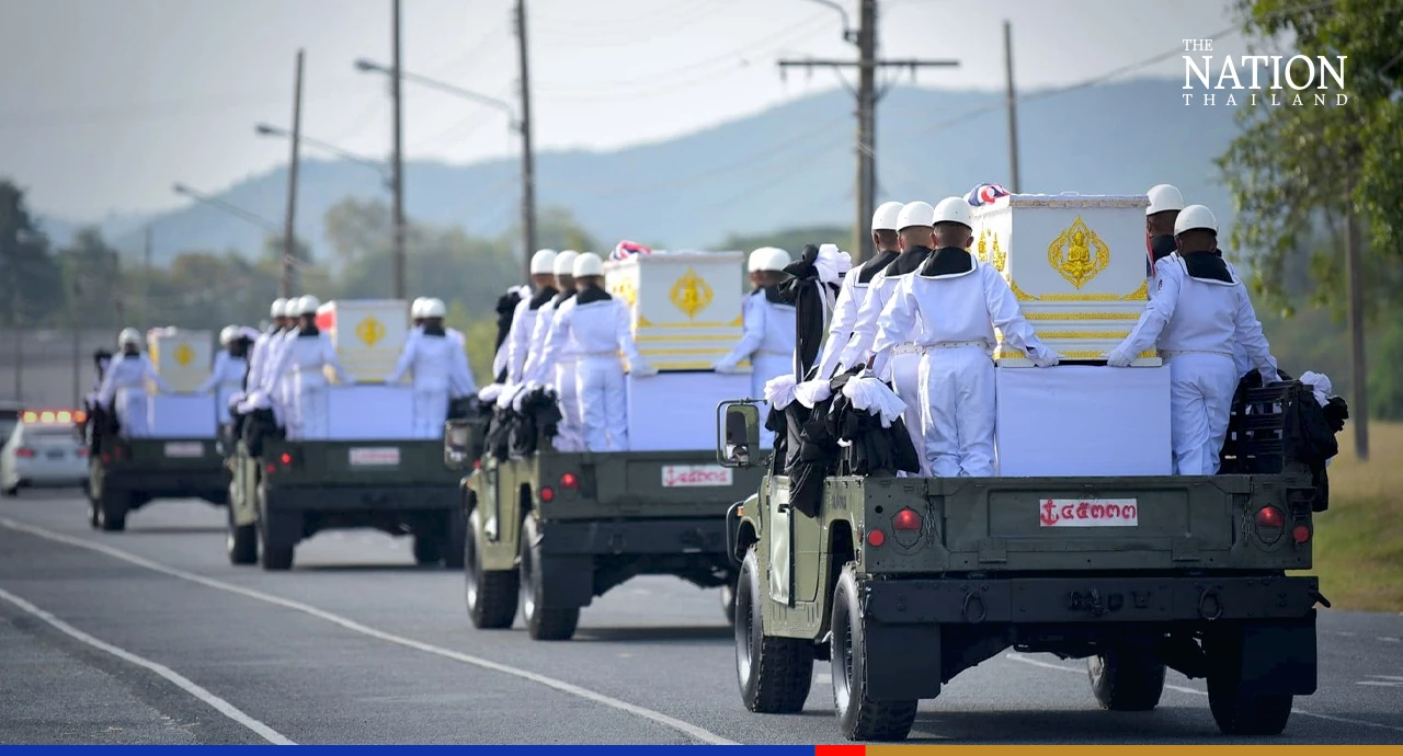 Navy chief expresses sorrow at funerals as search resumes for missing crew