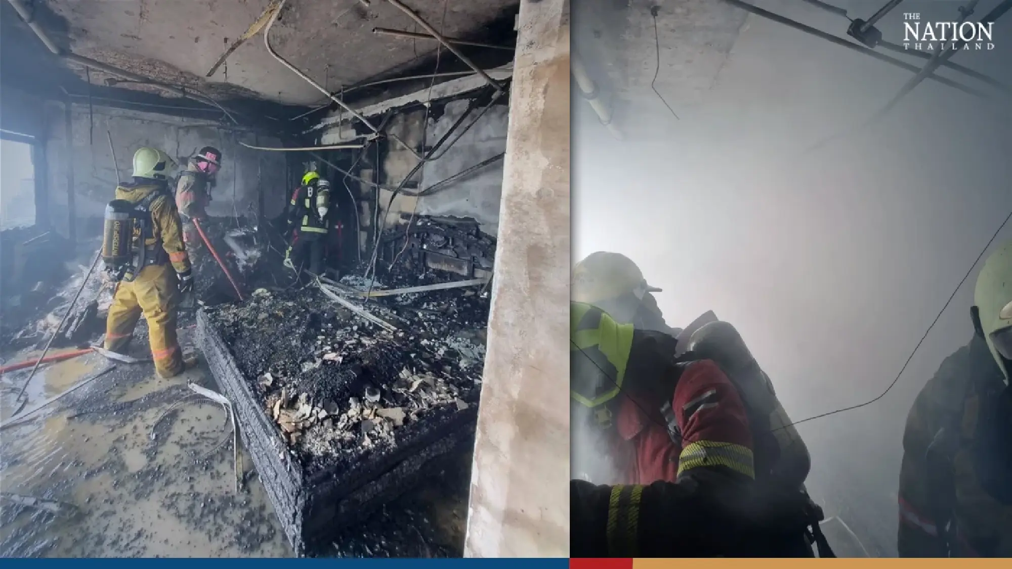 Fire damages 40th-floor condo unit on banks of Chao Phraya