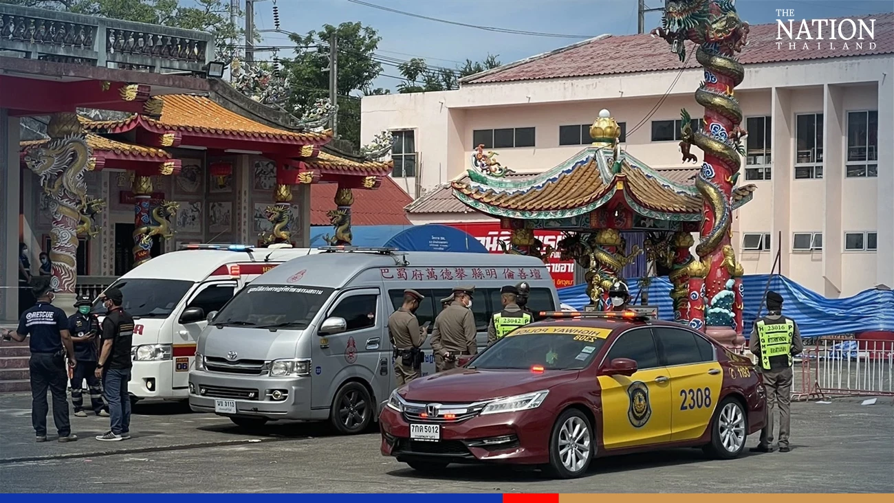Religious rites held at Sattahip Naval Base for sailors who died at sea