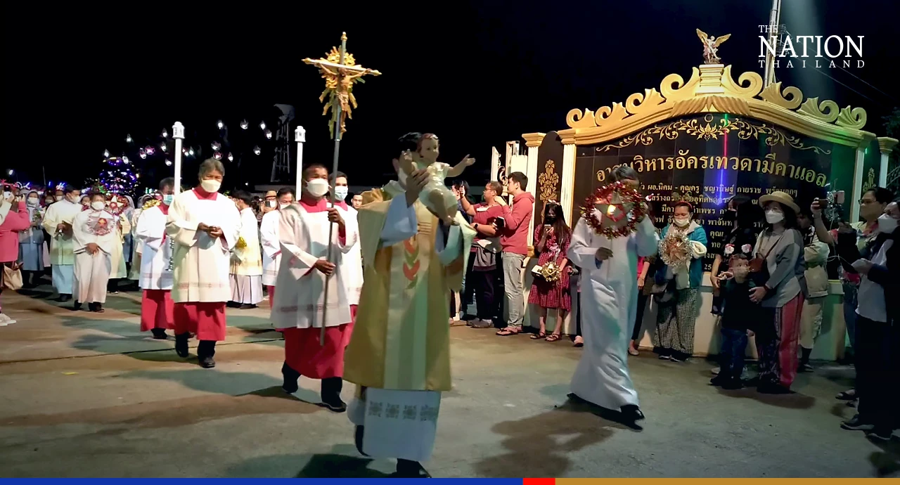 Tharae Catholic Community prays for HRH Princess Bajrakitiyabha on Christmas Eve