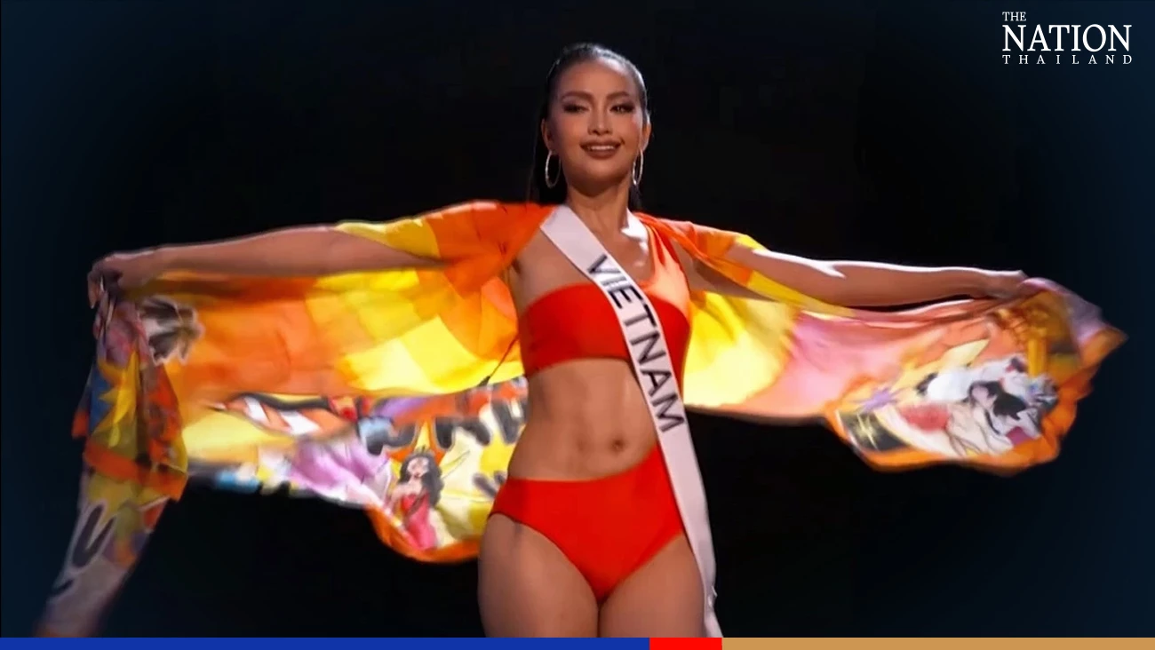 Thai Miss Universe hopeful uses shawl to celebrate unity in racial diversity