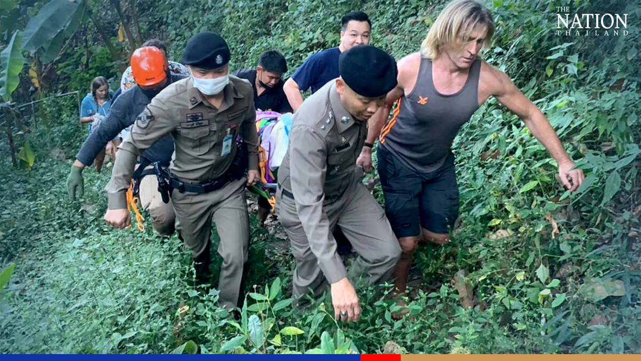 Agony as foreign tourist breaks back at Pai waterfall