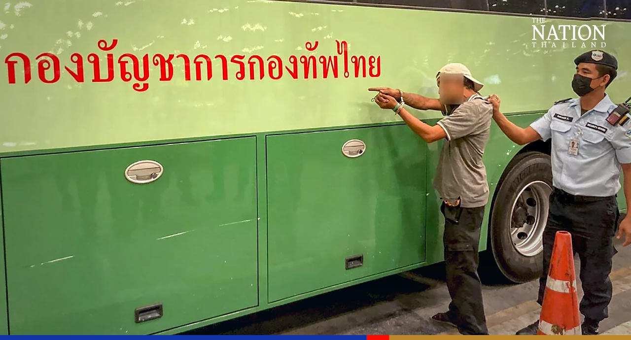 ‘Chauffeur for diplomats’ arrested at airport for stealing military bus