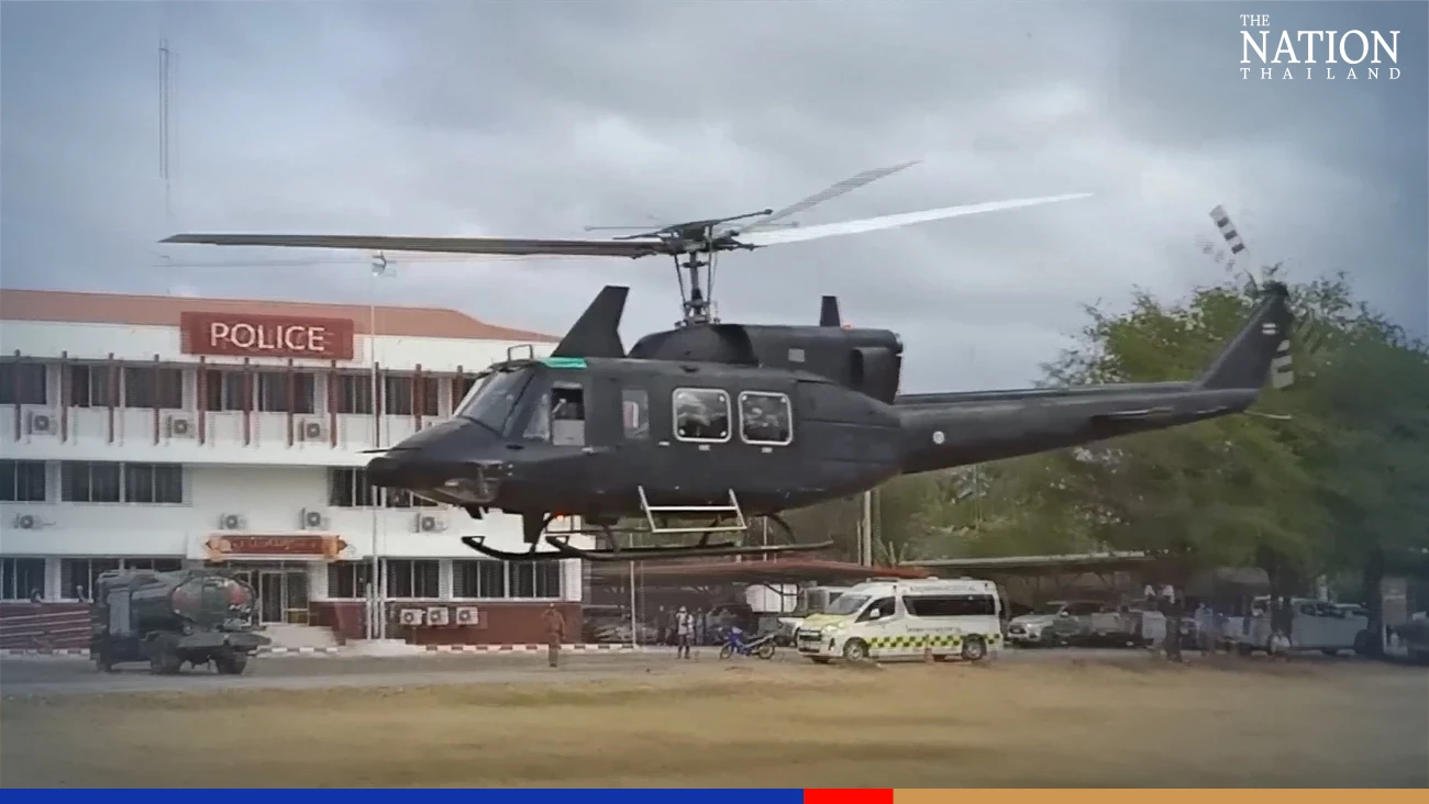 Body of Thai soldier killed by landmine flown home to family