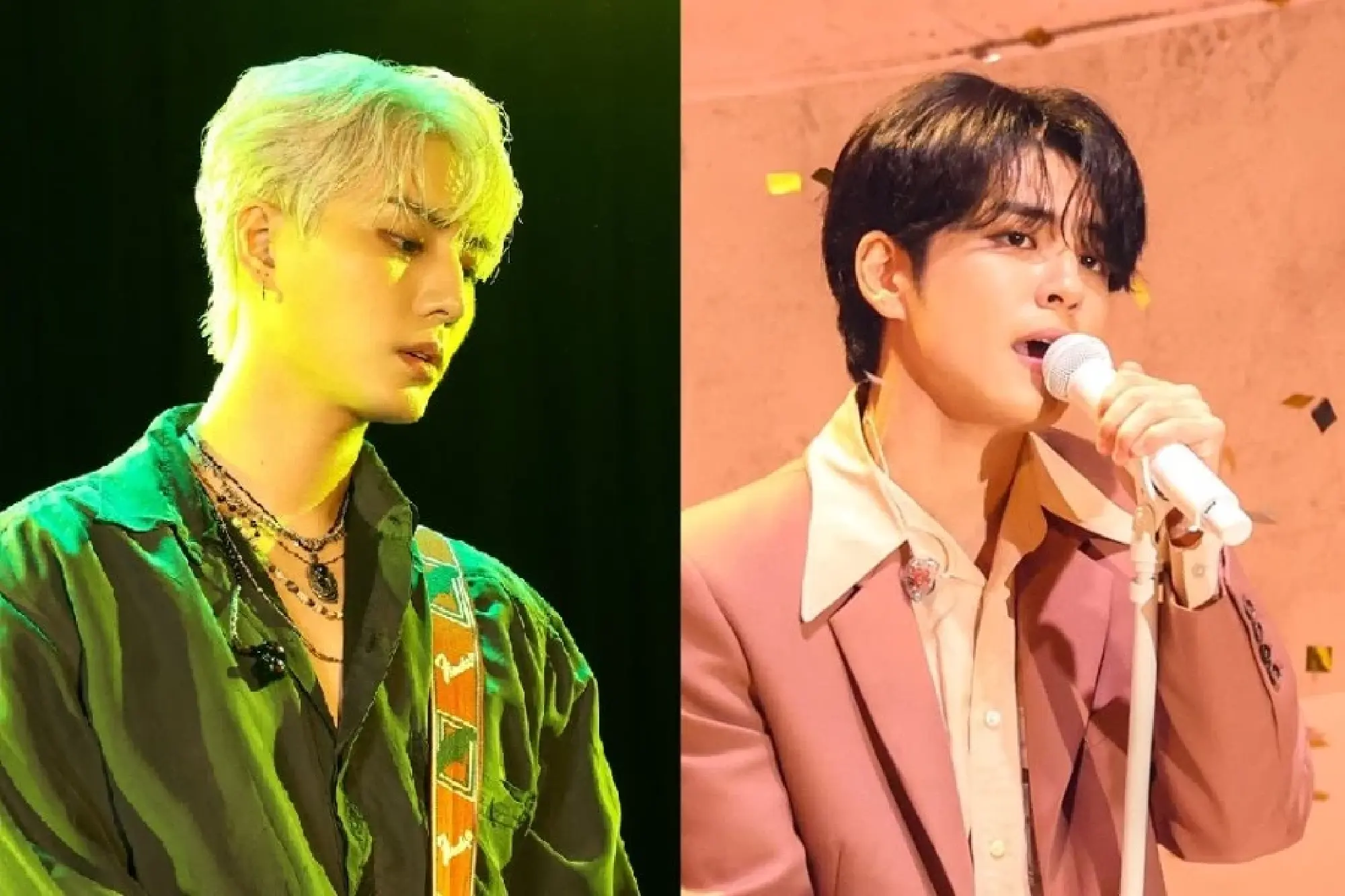 Day6’s Young K (left) and Wonpil (JYP Entertainment)