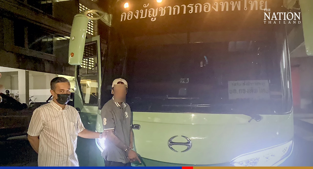 ‘Chauffeur for diplomats’ arrested at airport for stealing military bus