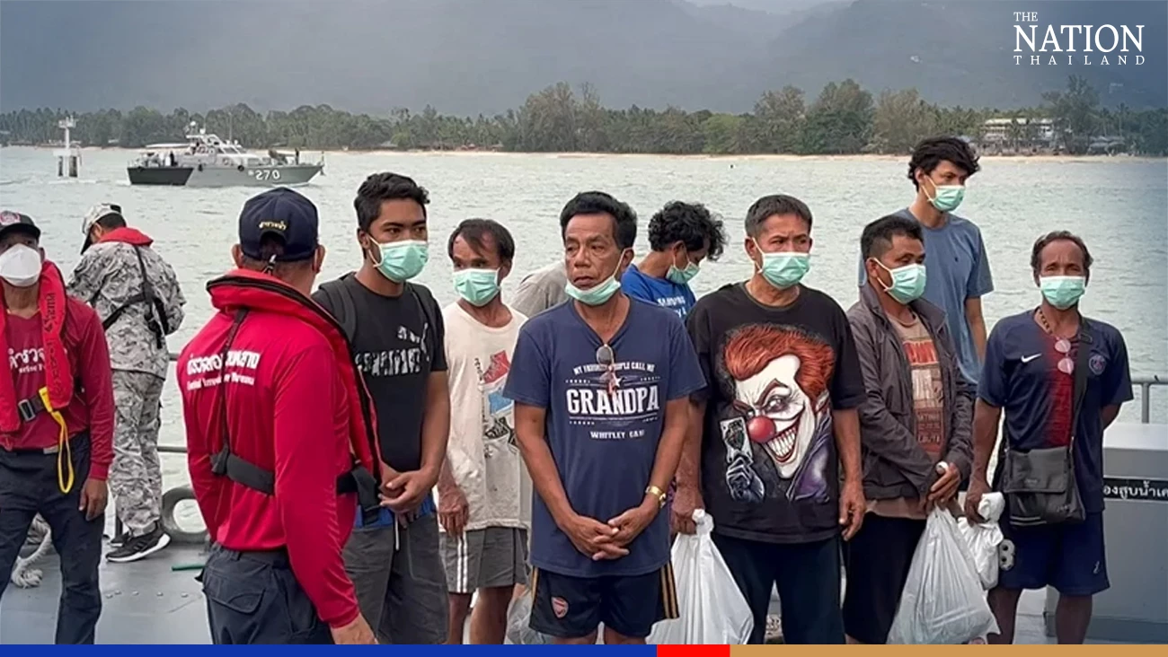 Tugboat capsizes in choppy Gulf of Thailand, all crew members rescued