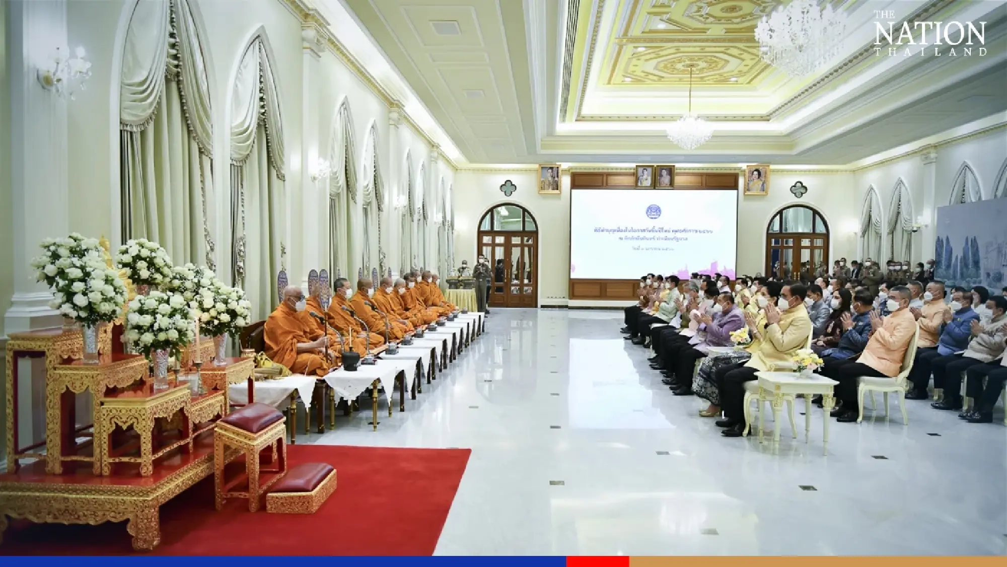Prayut wishes for national peace as he starts 2023 with merit making