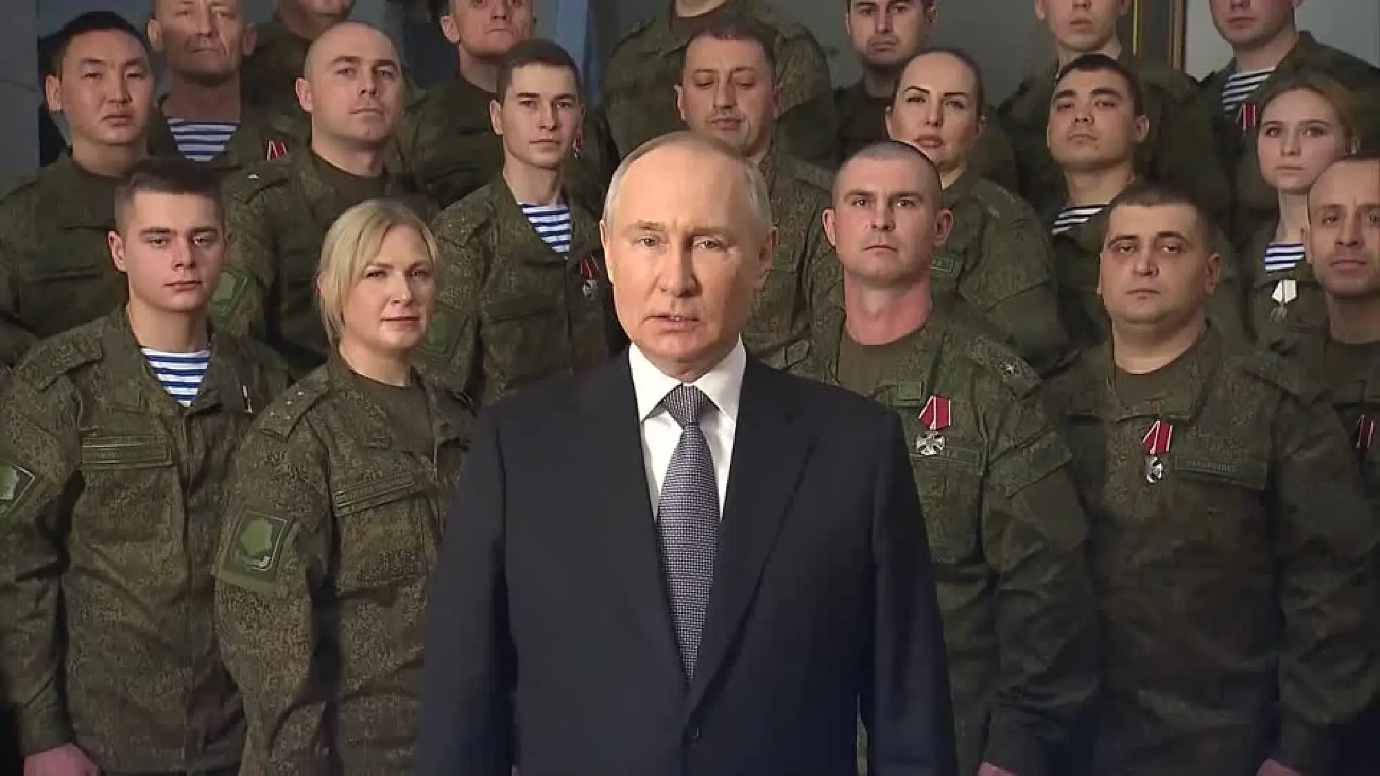 Putin addresses nation, says 2022 was year of "difficult but necessary decisions"