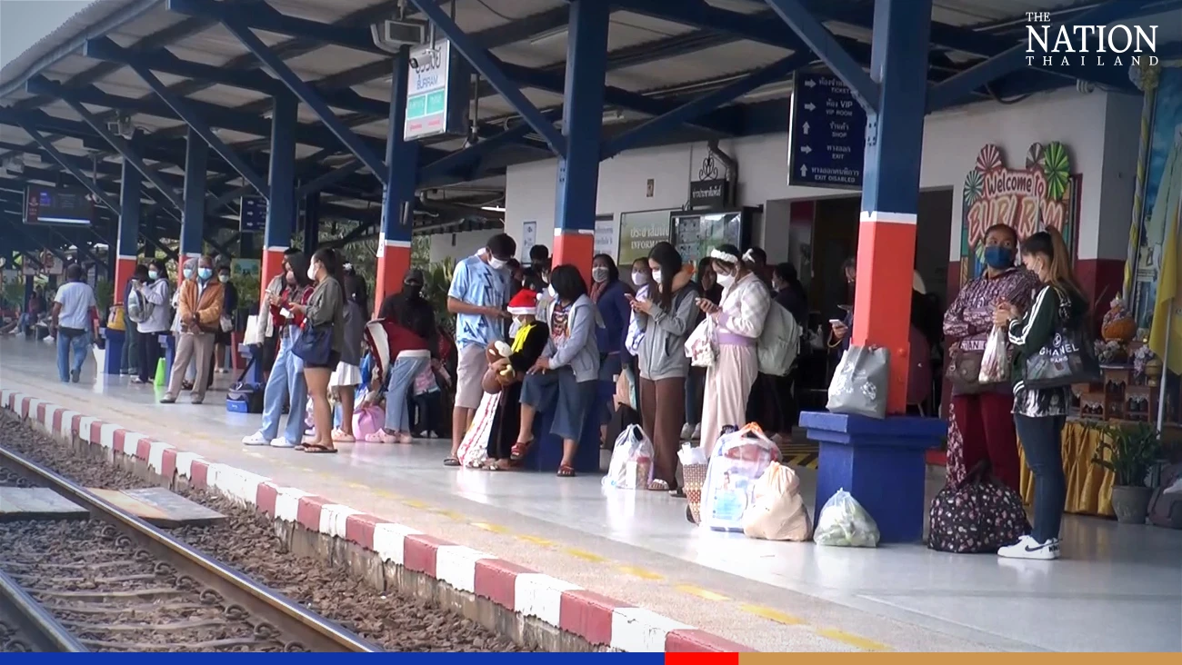 Traffic slows on Bangkok-bound Mittraphap Road as rush to return begins after holidays