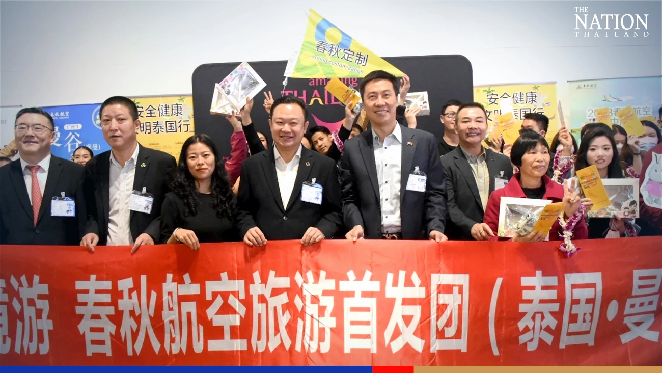 Grand welcome, souvenirs for Thailand's first Chinese tour groups