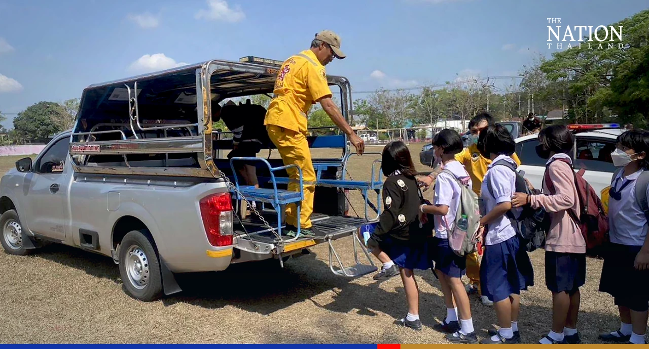 School evacuated as blaze rages at Chonburi oily water treatment plant