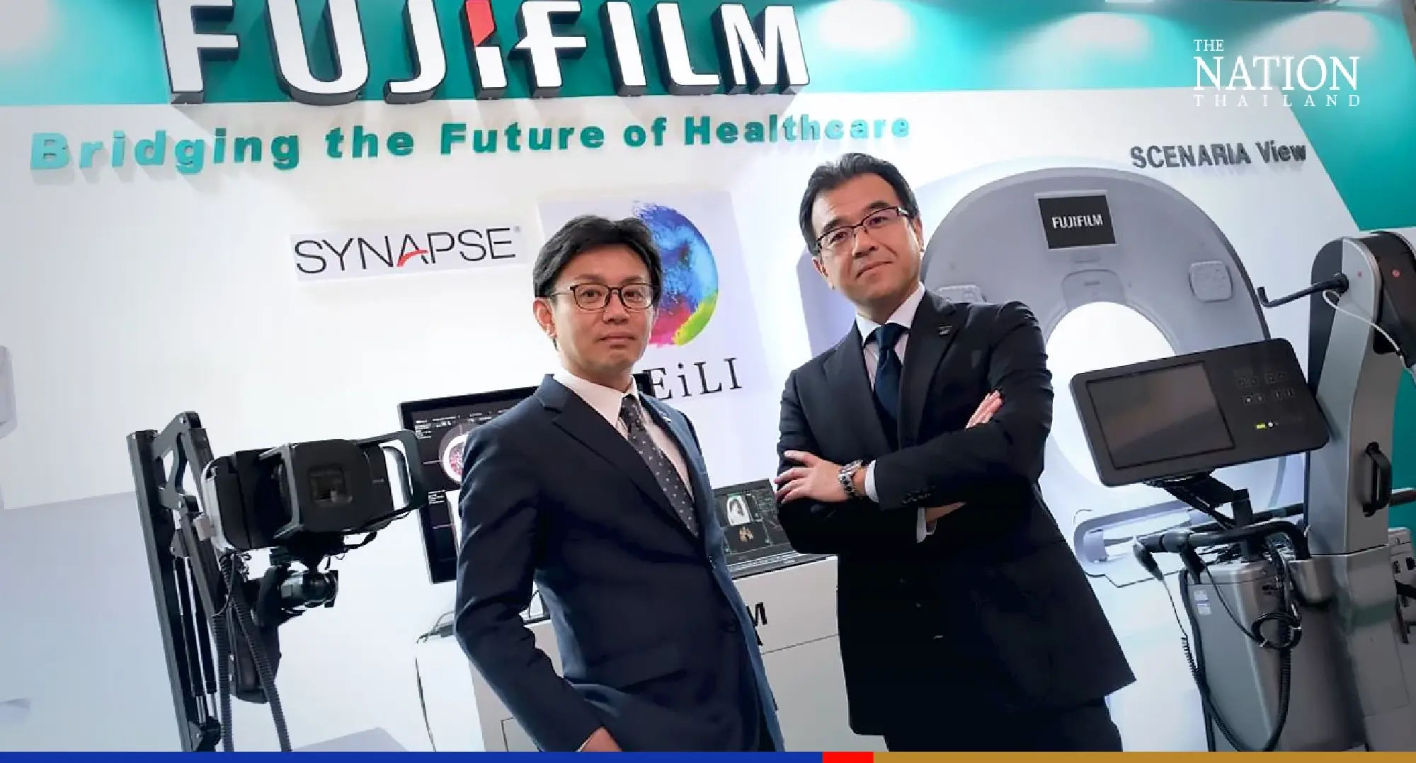 (Left) So Maruo, Managing Director, FUJIFILM (Thailand) Ltd. and Noriyuki Kawakubo, Managing Director, FUJIFILM Healthcare Asia Pacific Pte. Ltd.