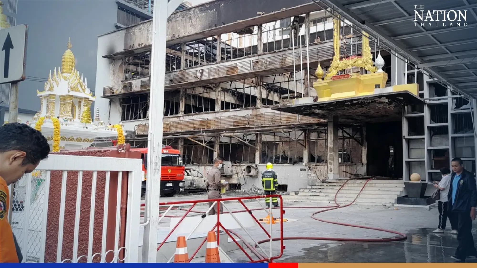 Short circuit blamed for blaze at police headquarters